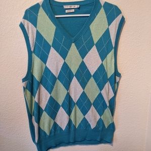 PETER MILLAR soft V neck sweater vest, XL